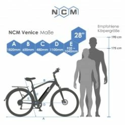 NCM Venice Plus 28 , Urbain - Shimano - Batterie 768Wh -Magura Soldes NCM Venice Plus 28 velo electrique Urbain noir mat Shimano Batterie 768Wh 4