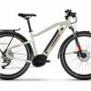 Haibike Trekking 4 I500Wh 27.5' Shimano Alivio/Altus 9V 2022 -Magura Soldes VTC Electrique Haibike Trekking 4 i500Wh 27.5 Shimano AlivioAltus 9V Beige Desert Blanc 2022