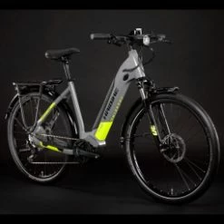 Haibike Trekking 6 I630Wh Shimano Deore 10V Gris 2022 -Magura Soldes VTC Electrique Haibike Trekking 6 i630Wh Shimano Deore 10V Gris Jaune Mat 2022 2