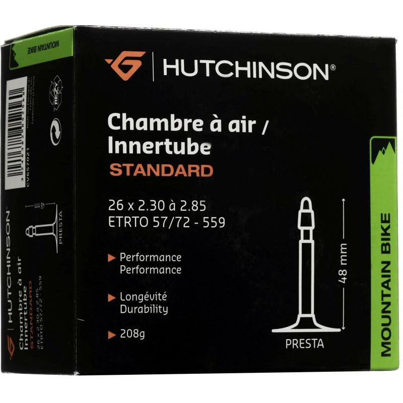 Chambre à Air HUTCHINSON Standard 26"x2.30/2.85 Presta 3 Chambre à Air HUTCHINSON Standard 26"x2.30/2.85 Presta