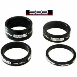 Entretoises SB3 Spacers Alu 1-1/8 Noir LOT DE 4